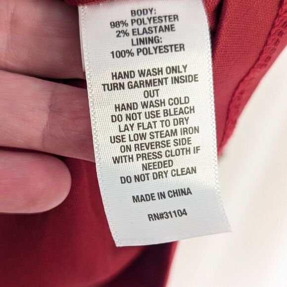 The Limited Red Sequin Flutter Sleeve Blouse - M - Great for Holidays! - Picture 6 of 9